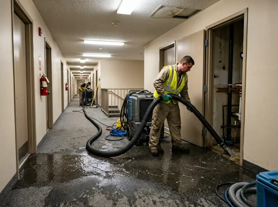 multi-unit-apartment-hallway-f-005 — frequently asked questions, Emergency Burst Pipe Water Extraction & Removal in Cameron…